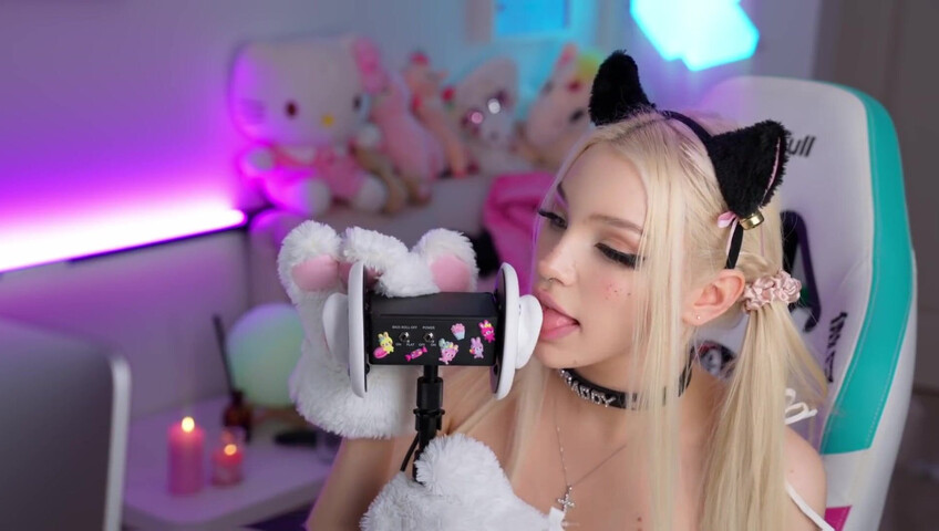 Alice Delish - Cat Girl Ear Licking