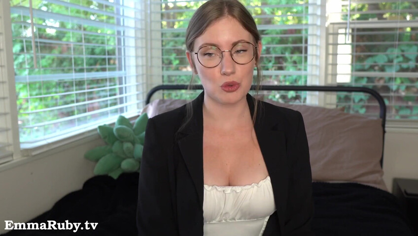 Emma Ruby - 12 November 2025 - Your Sexy Boss Makes You Cum During Virtual Meeting