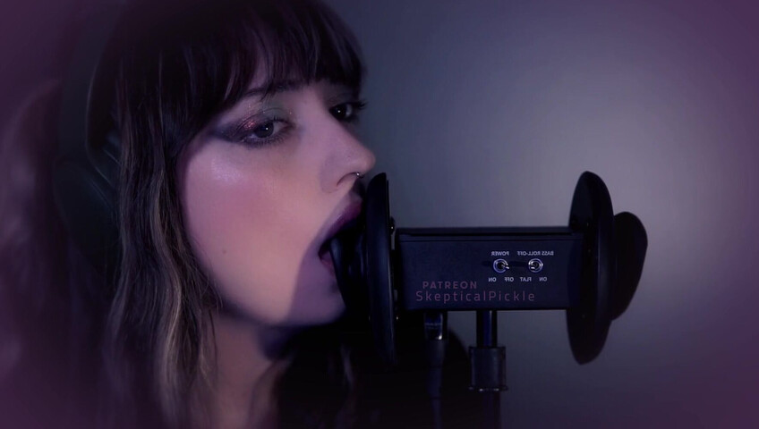 SkepticalPickle ASMR - 22 Aug 2025 - Eyes Closed Ear Licking