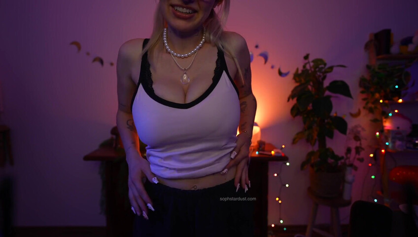Soph Stardust ASMR - Personal Attention | Boobs Tapping & Undressing