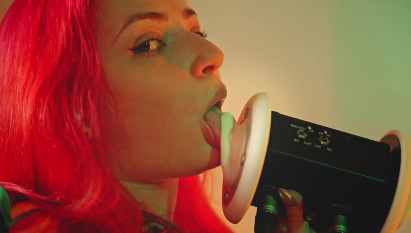 The Sounds of Girls - 29 November 2025 - ASMR Juicy Ear Licking in a Tight Bodysuit