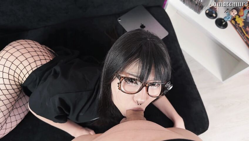 amatemure - Goth Asian Teen Like Femdom and Rough Facial