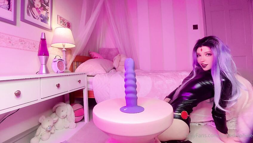 Belle Delphine - Raven Cosplay & Huge Blue Dildo OnlyFans Leak