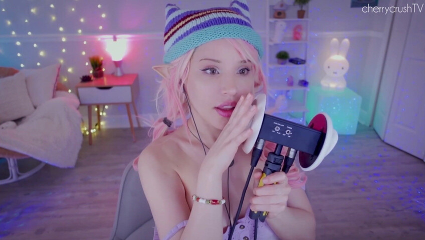 Cherrycrush - NEW ASMR - Girlfriend Dirty Talk and Moaning - Mic on Pussy sounds, Fingering Sounds