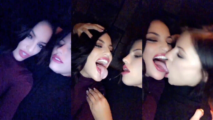 Adriana Chechik x Kissa Sins - Sloppy Frenching and Nasty Tongue Sucking