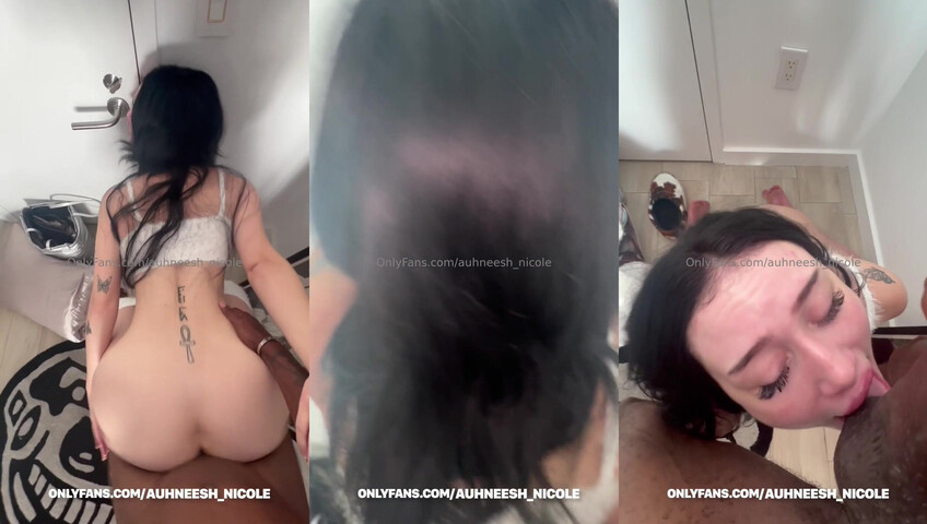 Auhneesh Nicole - Bent over for standing doggy with BBC