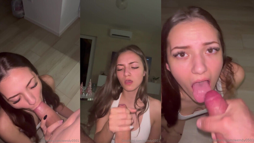 Wendy0501 - Gets Cum in Mouth After Sucking Dick