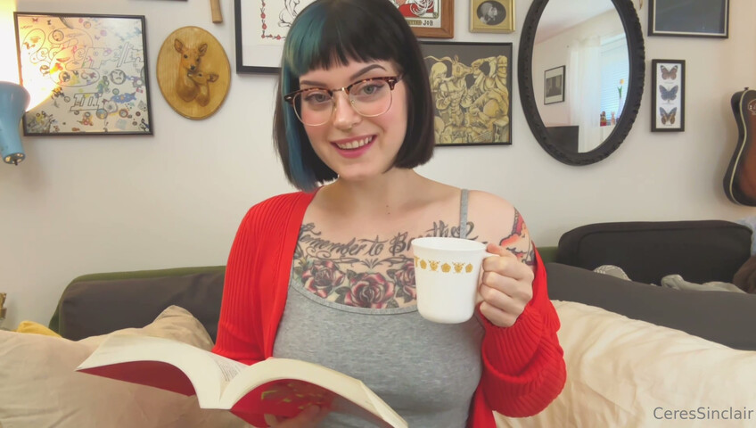 CERES - GF BEGS YOU TO FUCK HER AFTER READING SMUTTY BOOK