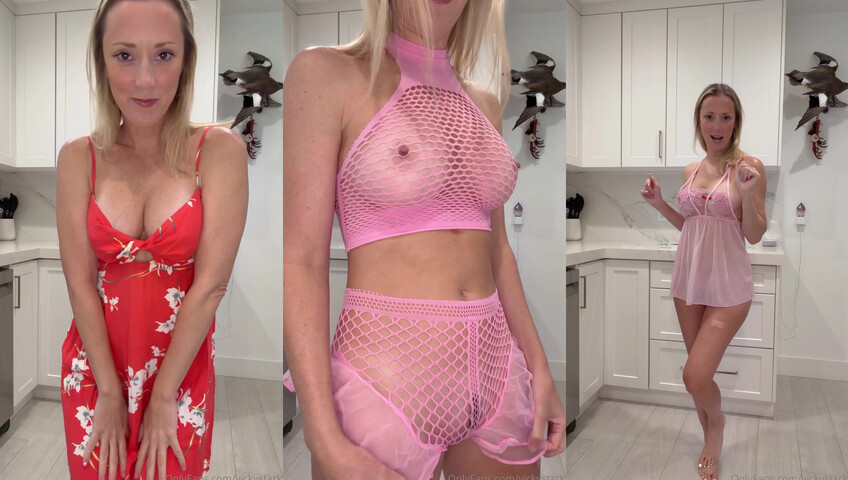 Vicky Stark - 4 Oct 2026 - Pink Sexy Outfits Try-on