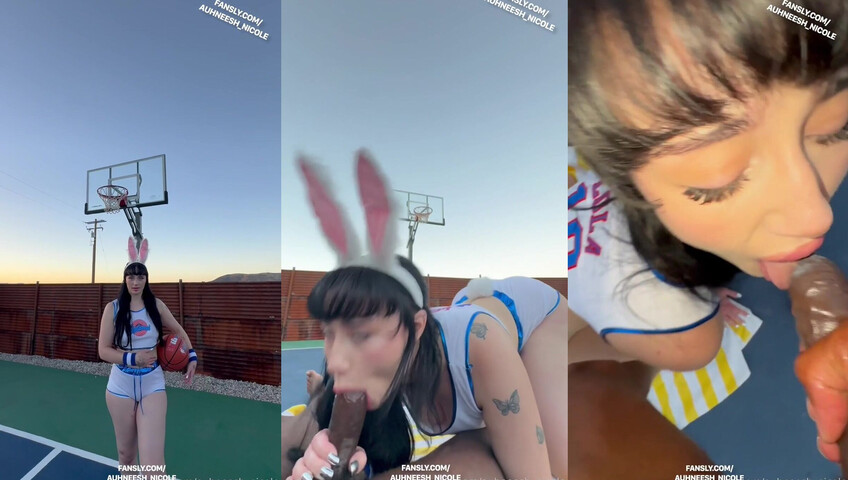 Auhneesh Nicole - Lola Bunny Gets Wild Riding a BBC Outdoors